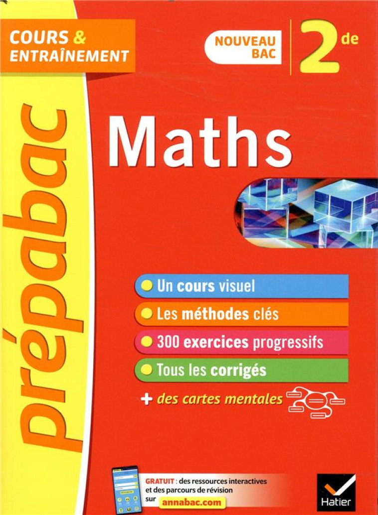 PREPABAC MATHS 2DE - NOUVEAU PROGRAMME DE SECONDE - PICCHIOTTINO J-D. - HATIER SCOLAIRE