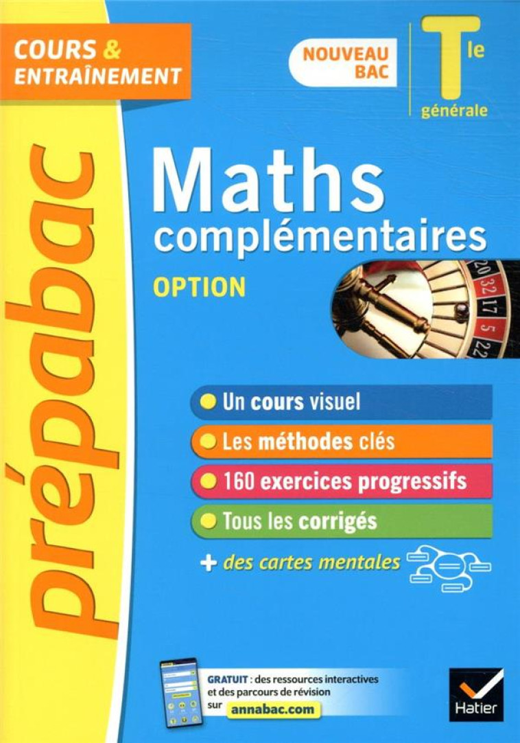 PREPABAC MATHS COMPLEMENTAIRES (OPTION) TLE GENERALE - BAC 2022 - NOUVEAU PROGRAMME DE TERMINALE - MEYER/PICCHIOTTINO - HATIER SCOLAIRE