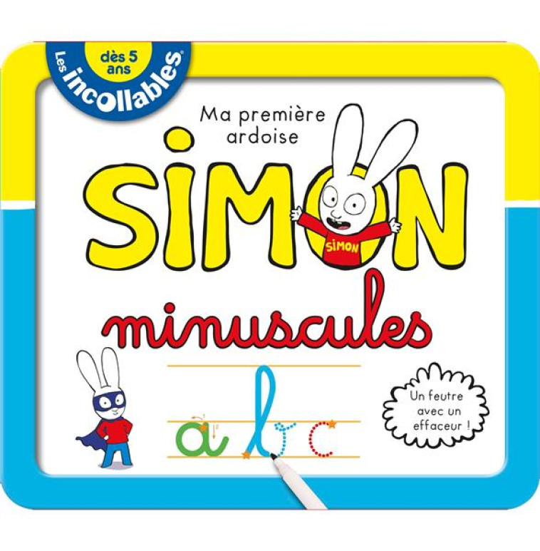 LES INCOLLABLES - ARDOISES EFFACABLES SIMON - MINUSCULES - XXX - PRISMA