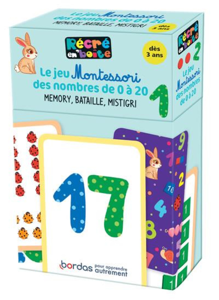 RECRE EN BOITE - LE JEU MONTESSORI DES NOMBRES 0 A 20 - ESCLAIBES/VAUTIER - NC