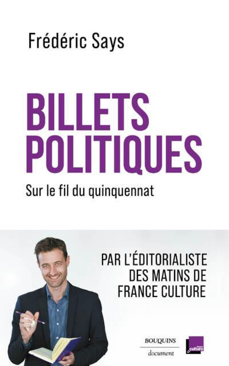 BILLETS POLITIQUES - SUR LE FIL DU QUINQUENNAT - SAYS FREDERIC - BOUQUINS