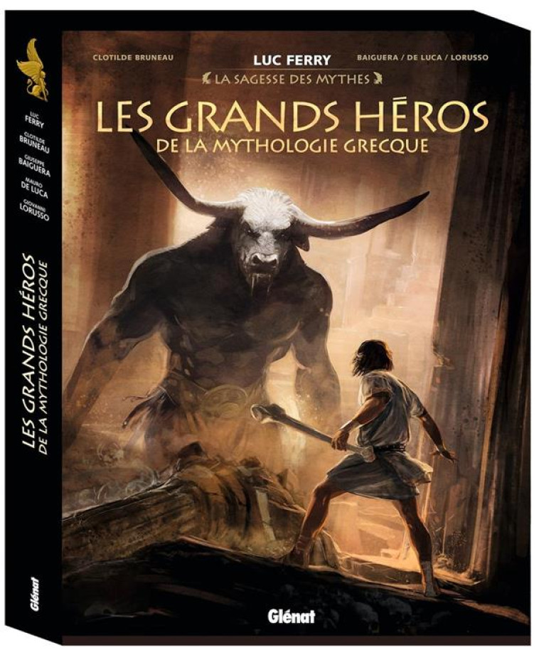 LES GRANDS HEROS DE LA MYTHOLOGIE GRECQUE - PROMETHEE / THESEE / PERSEE - BRUNEAU/DE LUCA - GLENAT