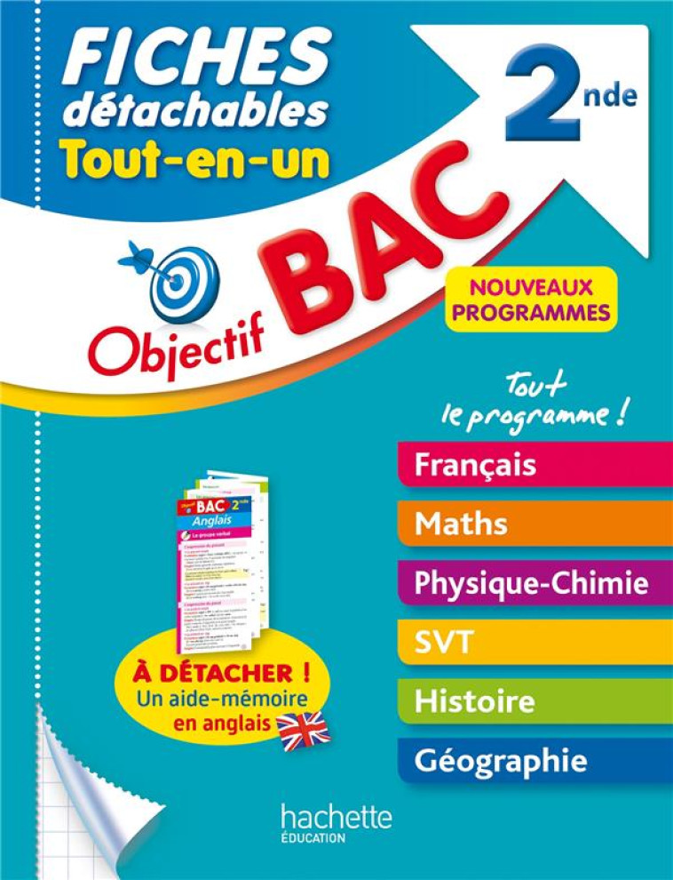 OBJECTIF BAC FICHES DETACHABLES TOUT-EN-UN 2NDE - DEJEAN/AUGER - HACHETTE