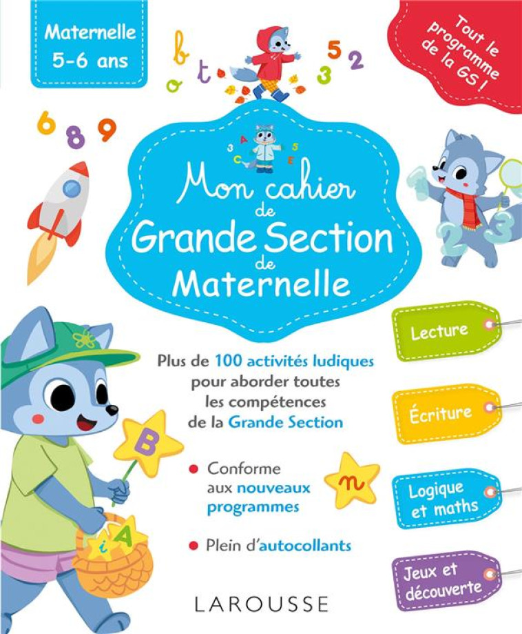 MON GRAND CAHIER DE GRANDE SECTION - COLLECTIF - LAROUSSE