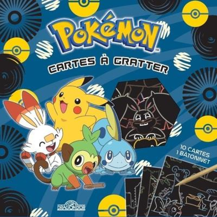 POKEMON - CARTES A GRATTER PIKACHU ET LES STARTERS DE GALAR - THE POKEMON COMPANY - NC