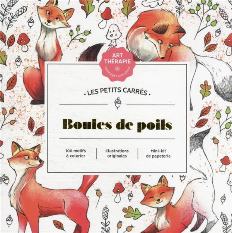 LES PETITS CARRES D-ART-THERAPIE BOULES DE POILS - DUFOUR DIANE - HACHETTE