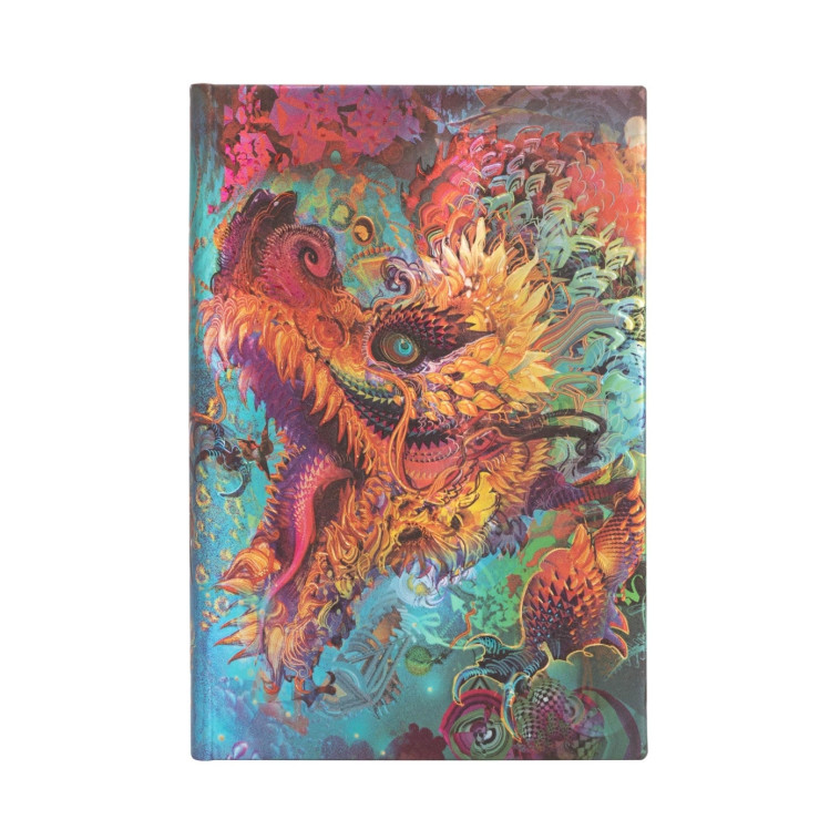 CARNET A COUVERTURE RIGIDE DRAGON BOURDONNANT - MINI - LIGNE - 176 P. - XXX - PAPERBLANKS