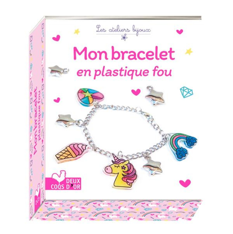 MON BRACELET EN PLASTIQUE FOU - MINI COFFRET AVEC ACCESSOIRES - COLOMINA/BOIRON - HACHETTE