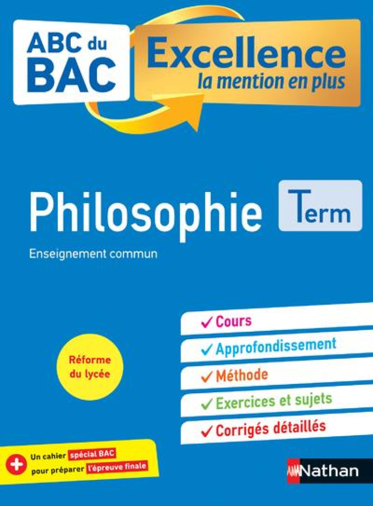 ABC BAC EXCELLENCE PHILOSOPHIE TERM - VANHOUTTE DENIS - CLE INTERNAT