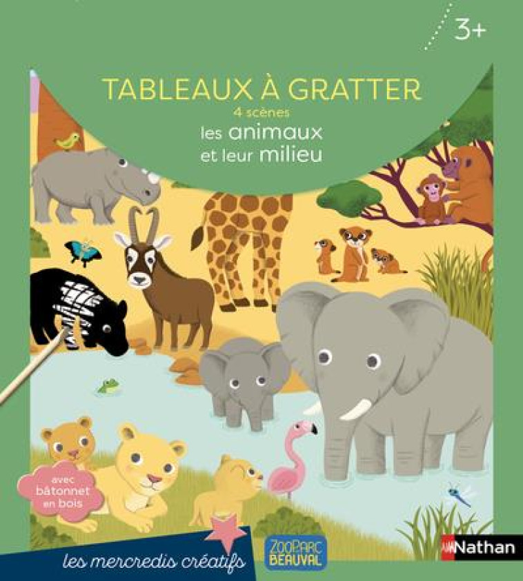 BEAUVAL TABLEAUX A GRATTER: LES ANIMAUX ET LEUR MILIEU - CHOUX NATHALIE - NC