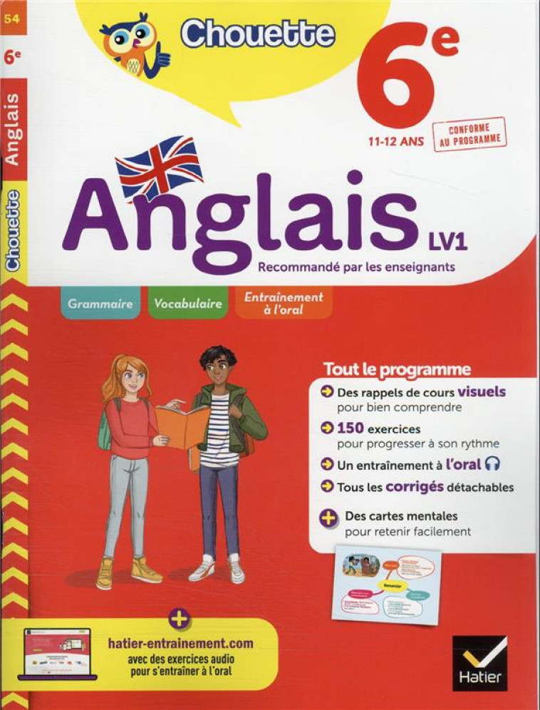 ANGLAIS 6E - LV1 (A1 VERS A2) - CAHIER DE REVISION ET D'ENTRAINEMENT - NEMNI-NATAF/TOUATI - HATIER SCOLAIRE