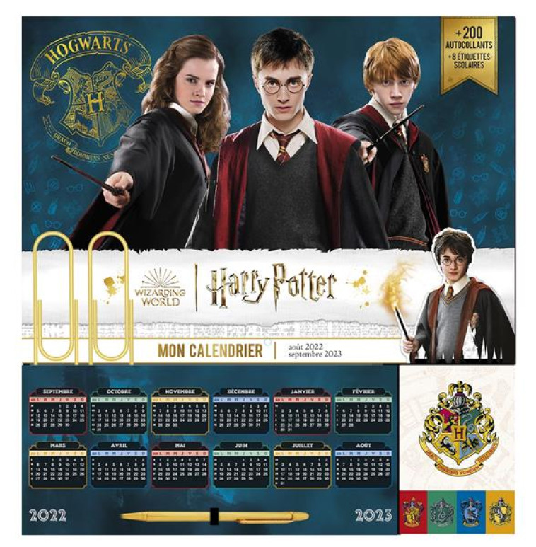 MON CALENDRIER ORGANISEUR HARRY POTTER - PRIMAIRE ET COLLEGE - XXX - NC