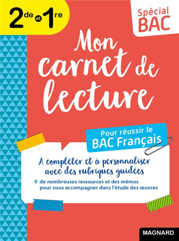 SPECIAL BAC MON CARNET DE LECTURE BAC FRANCAIS - TOUTES MES LECTURES EN UN SEUL CARNET ! - MALTERE STEPHANE - MAGNARD