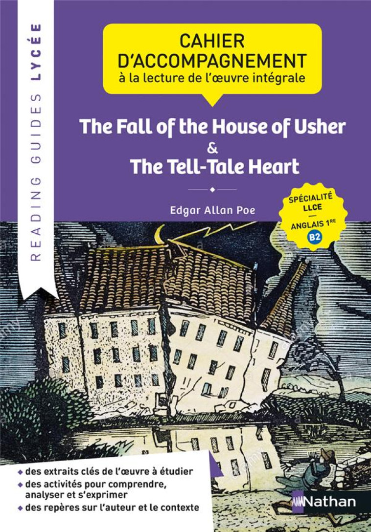 READING GUIDE - THE FALL OF THE HOUSE OF USHER AND THE TELL-TALE HEART - DOWLING CYRIL - CLE INTERNAT