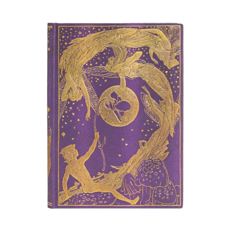 CARNET A COUVERTURE RIGIDE FEE VIOLETTE - MIDI - LIGNE - 144 P. - XXX - PAPERBLANKS