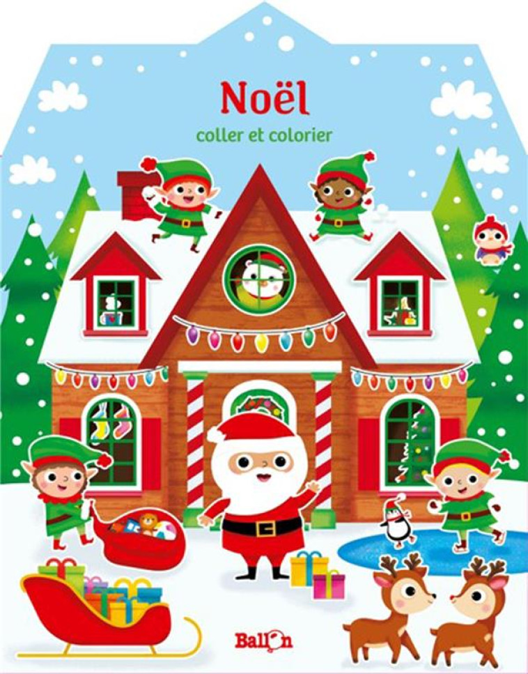 MA MAISON - NOEL - COLLER ET COLORIER - XXX - NC