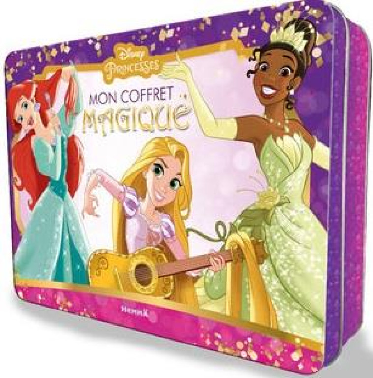 DISNEY PRINCESSES - MON COFFRET MAGIQUE (ARIEL, RAIPONCE, TIANA) - COLLECTIF - HEMMA