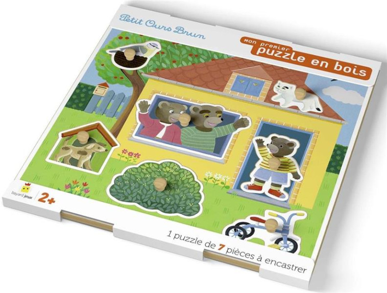 MON PREMIER PUZZLE EN BOIS PETIT OURS BRUN - BOUR DANIELE - NC