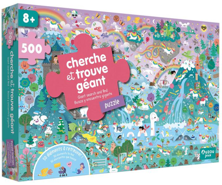 CHERCHE ET TROUVE GEANT - PUZZLE - BECUE BENJAMIN - NC