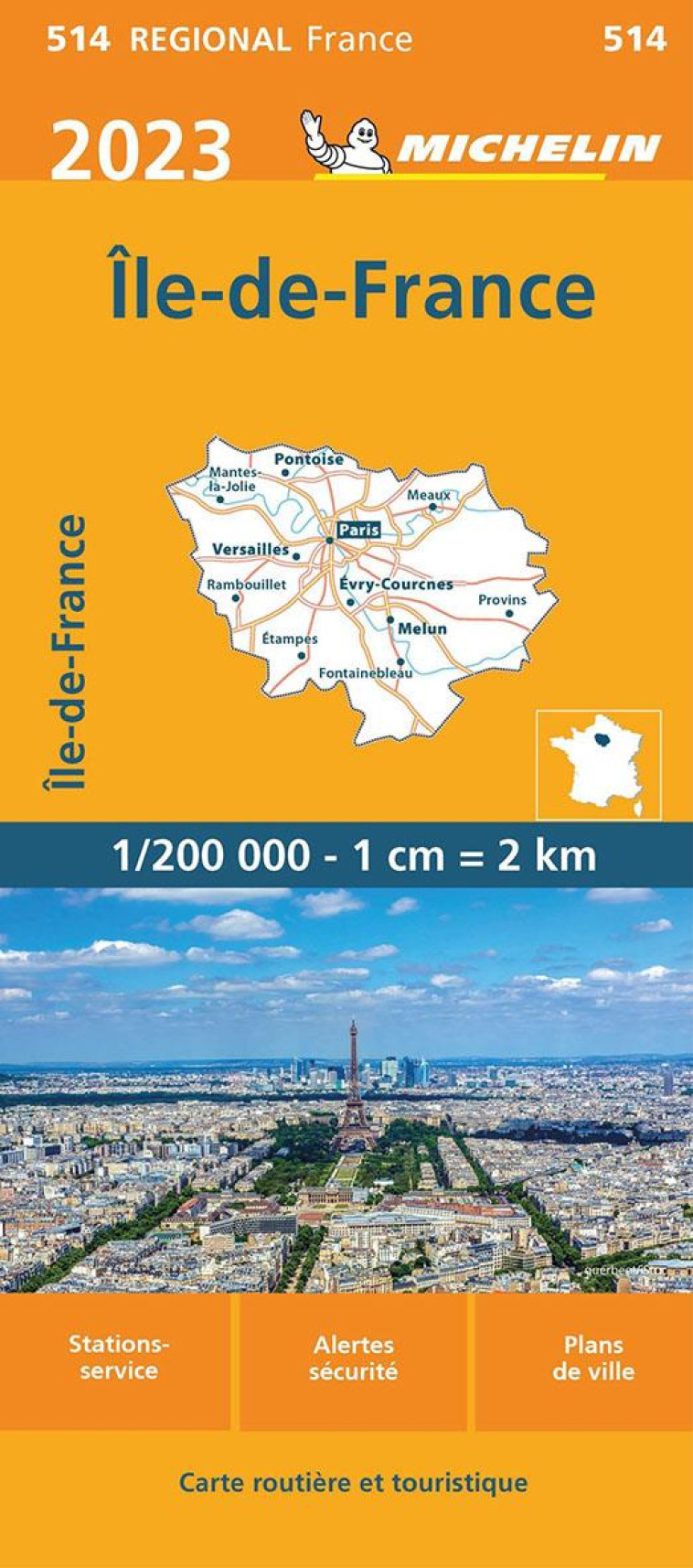 CARTE ILE-DE-FRANCE 2023 MICHELIN - XXX - MICHELIN