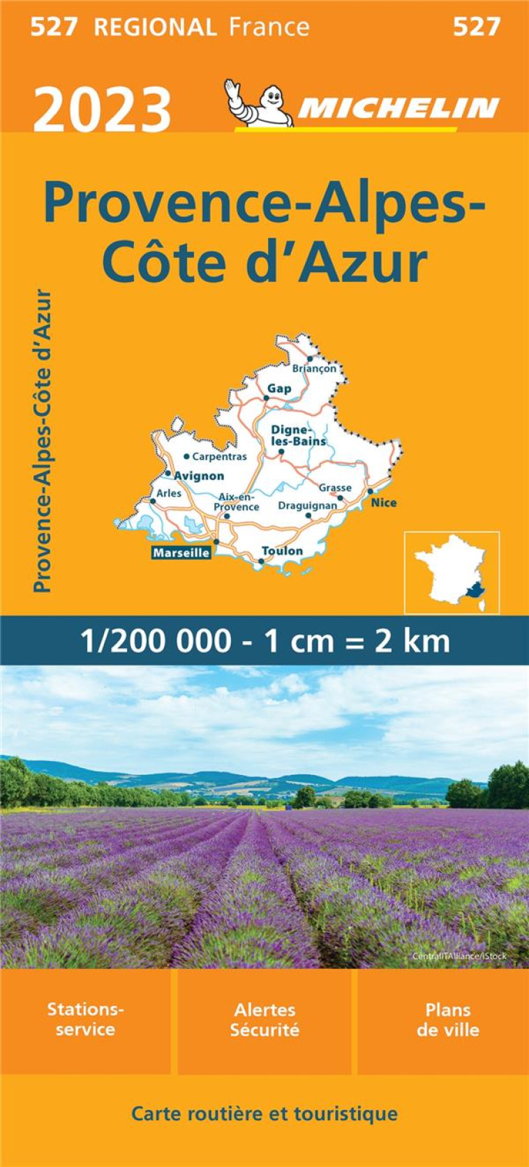 CARTE PROVENCE-ALPES-COTE D'AZUR 2023 MICHELIN - XXX - MICHELIN