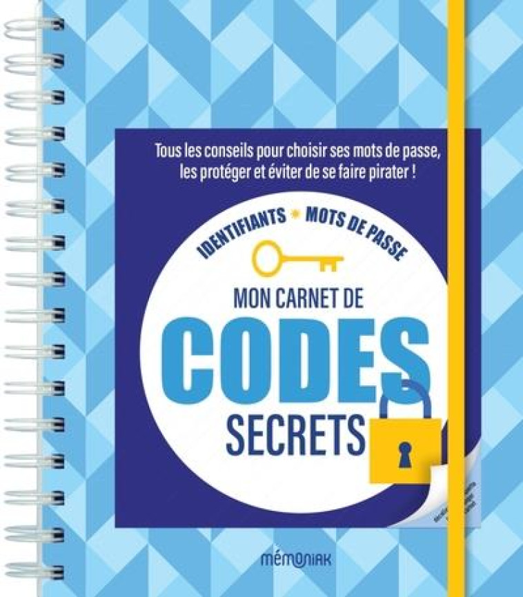 MON CARNET DE CODES SECRETS MEMONIAK - EDITIONS 365 - NC