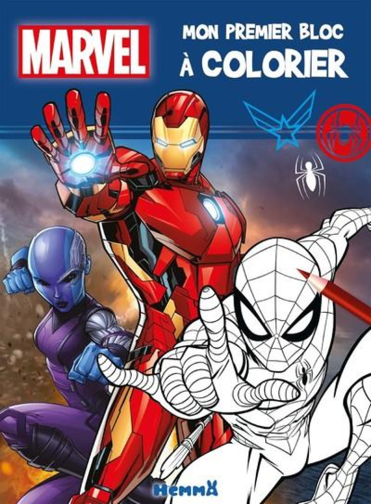 MARVEL - MON PREMIER BLOC A COLORIER (IRON-MAN) - COLLECTIF - HEMMA