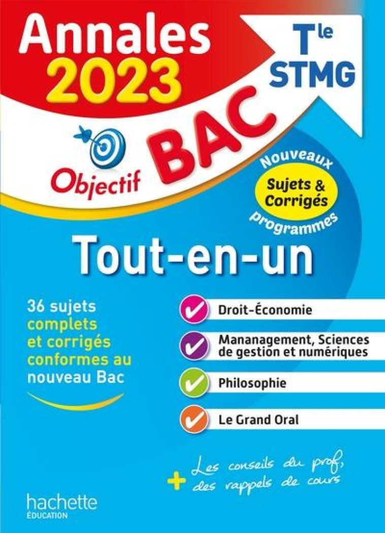 ANNALES OBJECTIF BAC 2023 -  BAC STMG TOUT-EN-UN - DI COSTANZO/BLOCH - HACHETTE