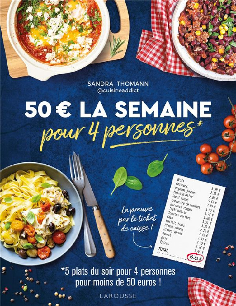 50 EUROS LA SEMAINE POUR 4 PERSONNES - THOMANN/BESSE - LAROUSSE