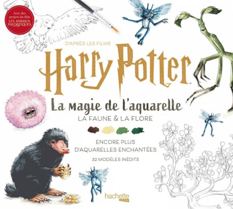 LA MAGIE DE L'AQUARELLE HARRY POTTER - TOME 2 - LA FAUNE ET LA FLORE - TUGCE AUDOIRE - EPA