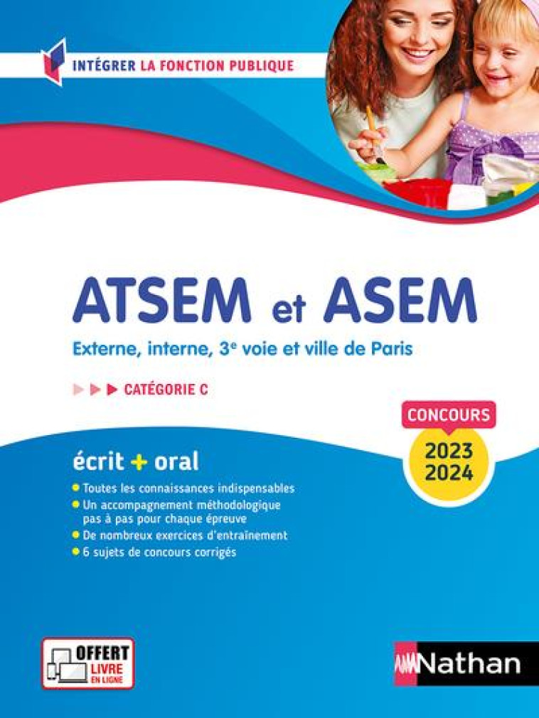 CONCOURS ATSEM ET ASEM 2023-2024 - ECRIT + ORAL - N16 - CATEGORIE C - (IFP) - REBIH LOUISA - CLE INTERNAT