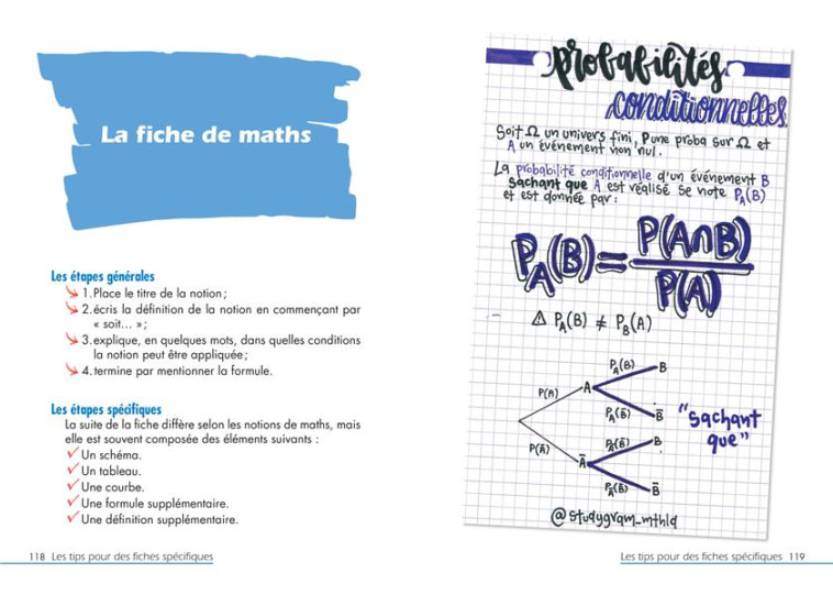 STUDY WITH MATHILDE - CREE DES FICHES DE REVISION SIMPLES ET COLOREES POUR T'AIDER A REVISER - FOUQUE MATHILDE - MERCILESLIVRES