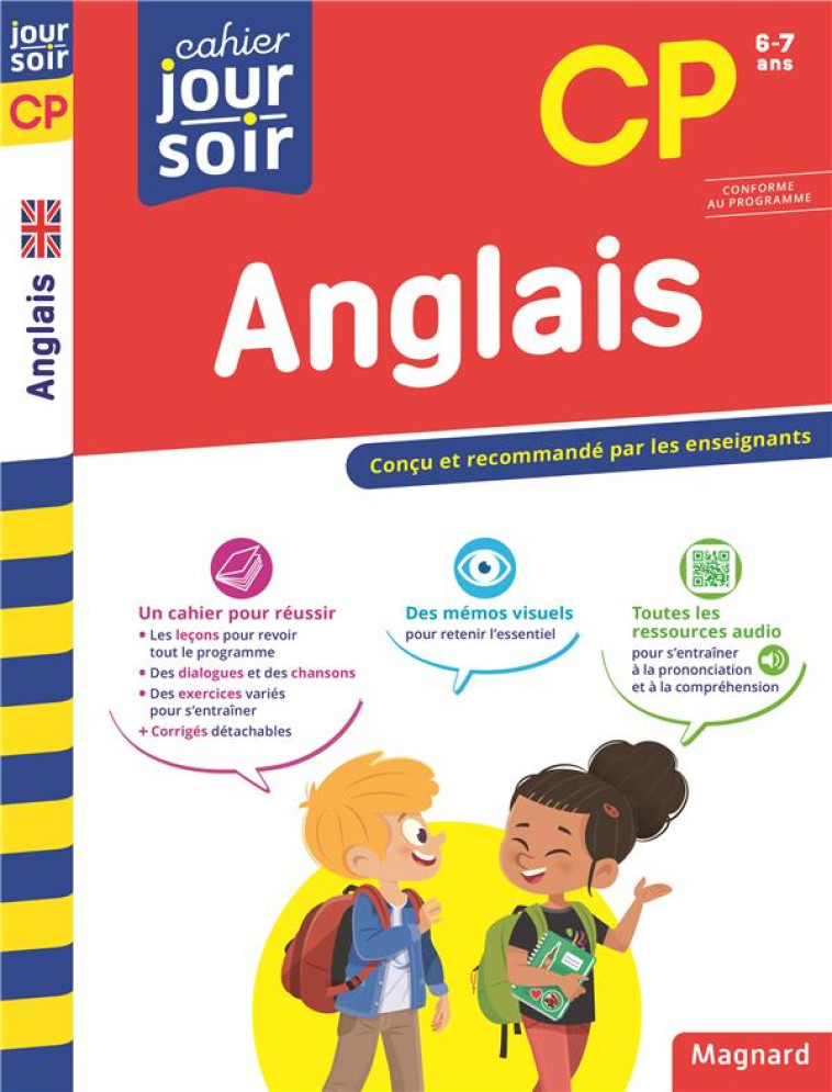 ANGLAIS CP - CAHIER JOUR SOIR - CONCU ET RECOMMANDE PAR LES ENSEIGNANTS - MANCEL/BERGE - MAGNARD