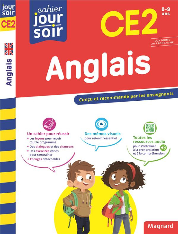 ANGLAIS CE2 - CAHIER JOUR SOIR - CONCU ET RECOMMANDE PAR LES ENSEIGNANTS - BELLONE/BERGE - MAGNARD