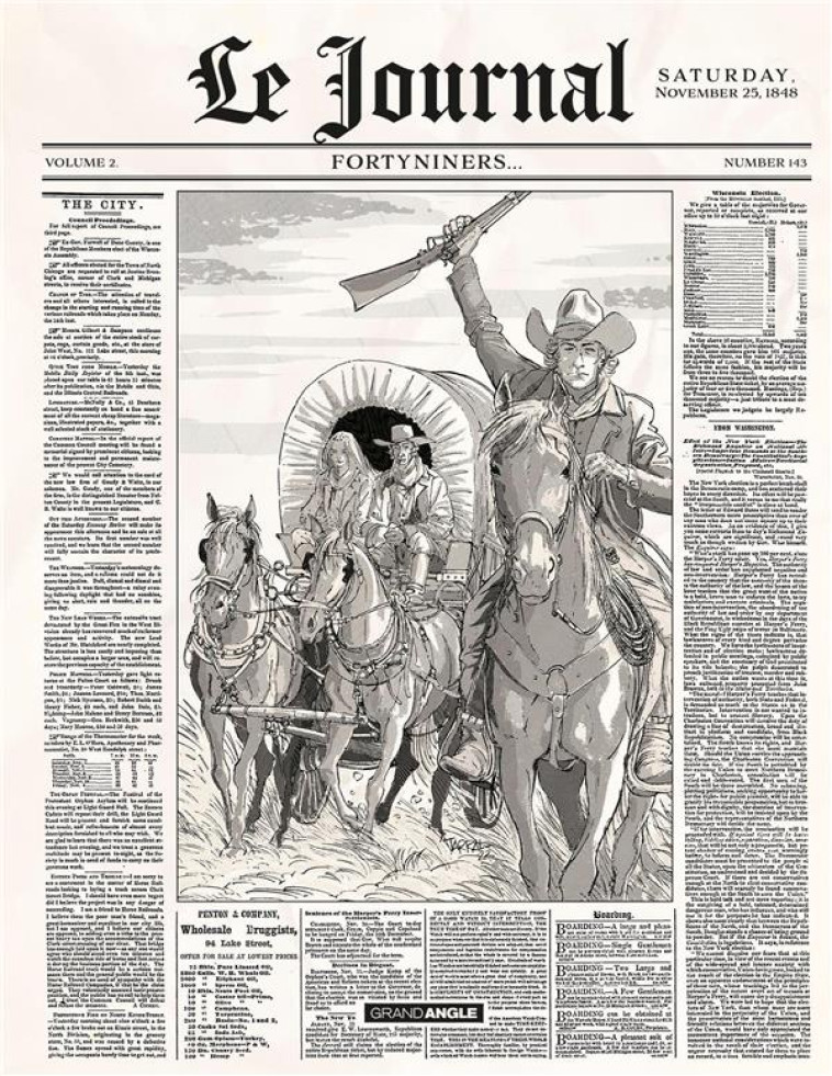 LE JOURNAL - T02 - LE JOURNAL - VOL. 02 - HISTOIRE COMPLETE - FORTYNINERS... - TARRAL/ORDAS - BAMBOO