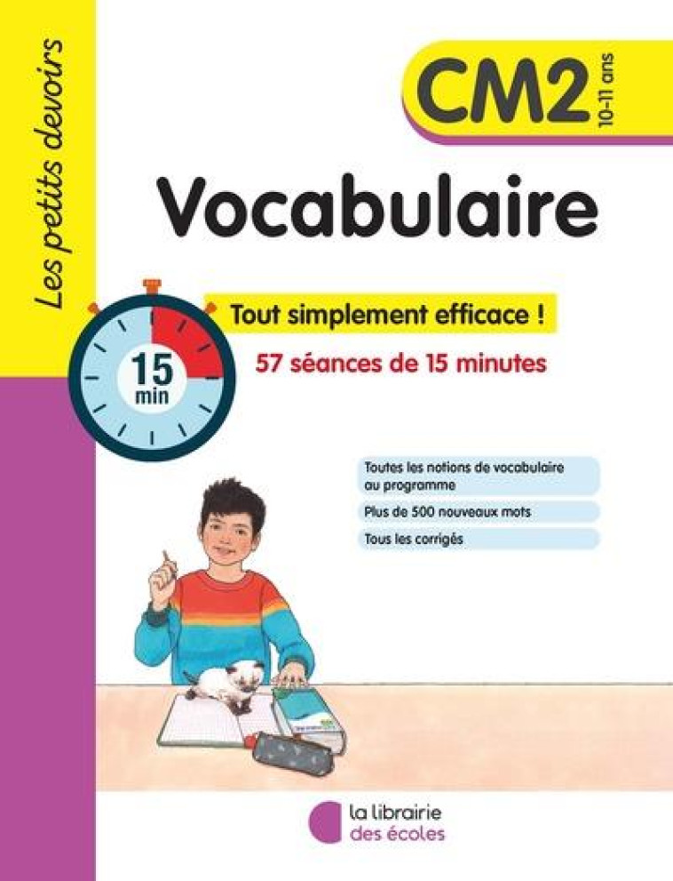 LES PETITS DEVOIRS - VOCABULAIRE CM2 - GRAVIER ALICE - ECOLES PARIS