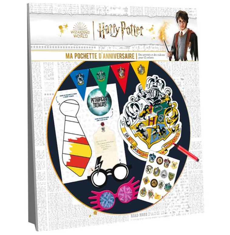 HARRY POTTER - MA POCHETTE D'ANNIVERSAIRE - DES ACTIVITES ET DES CADEAUX - PLAYBAC EDITIONS - NC