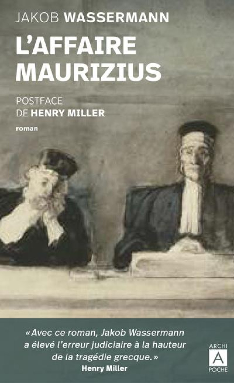 L'AFFAIRE MAURIZIUS - WASSERMANN/MILLER - ARCHIPOCHE