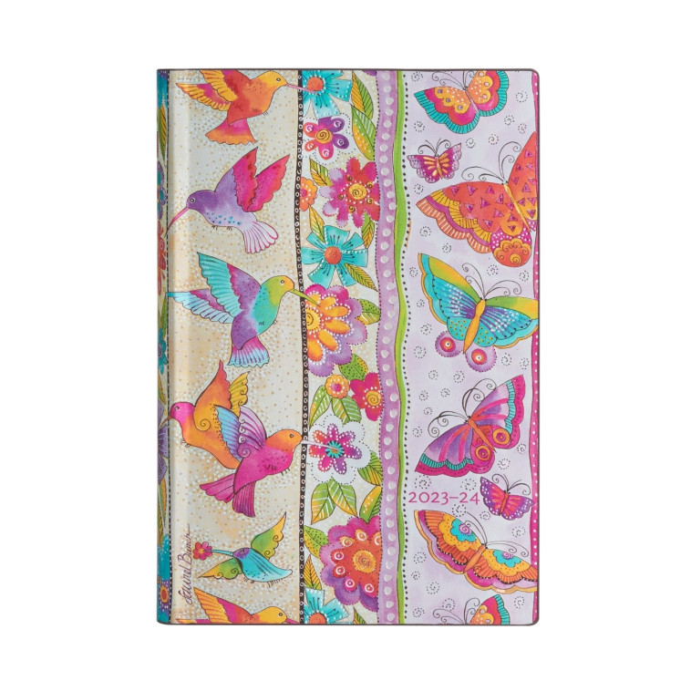 13 Mois 2024 Flexis Colibris et Papillons  - Mini - un Jour par page - 416 p. - XXX - PAPERBLANKS