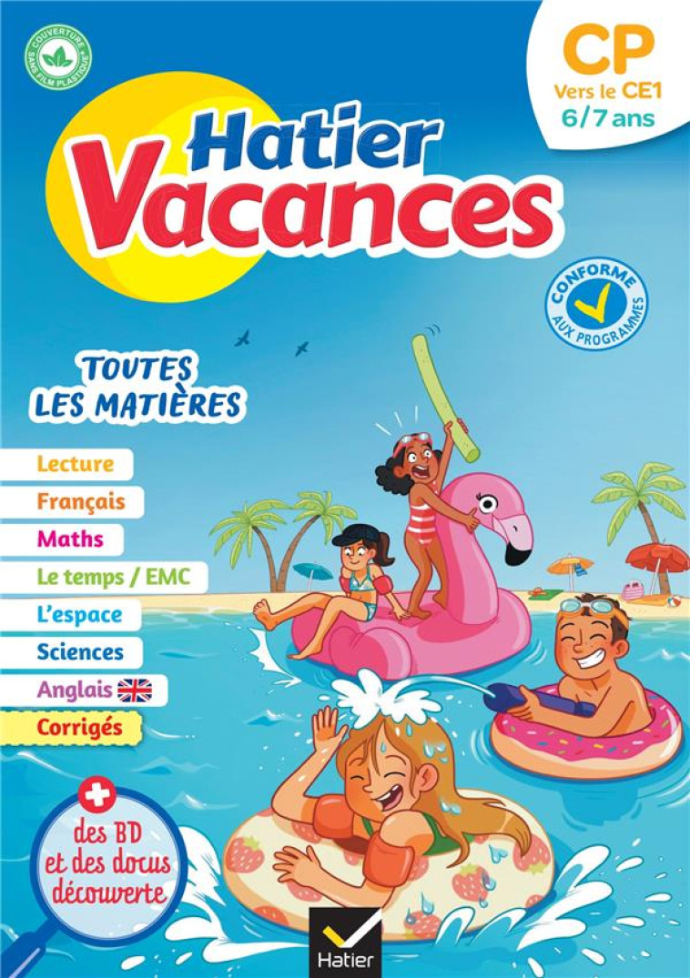 CAHIER DE VACANCES 2023  DU CP VERS LE CE1 6/7 ANS - POUR REVISER SON ANNEE DANS TOUTES LES MATIERES - IDIARD/CHENOT - HATIER SCOLAIRE