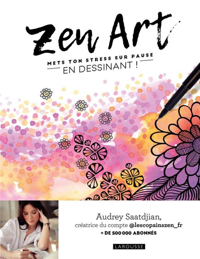 ZEN ART - METS TON STRESS SUR PAUSE EN DESSINANT ! - LES COPAINS ZEN - LAROUSSE