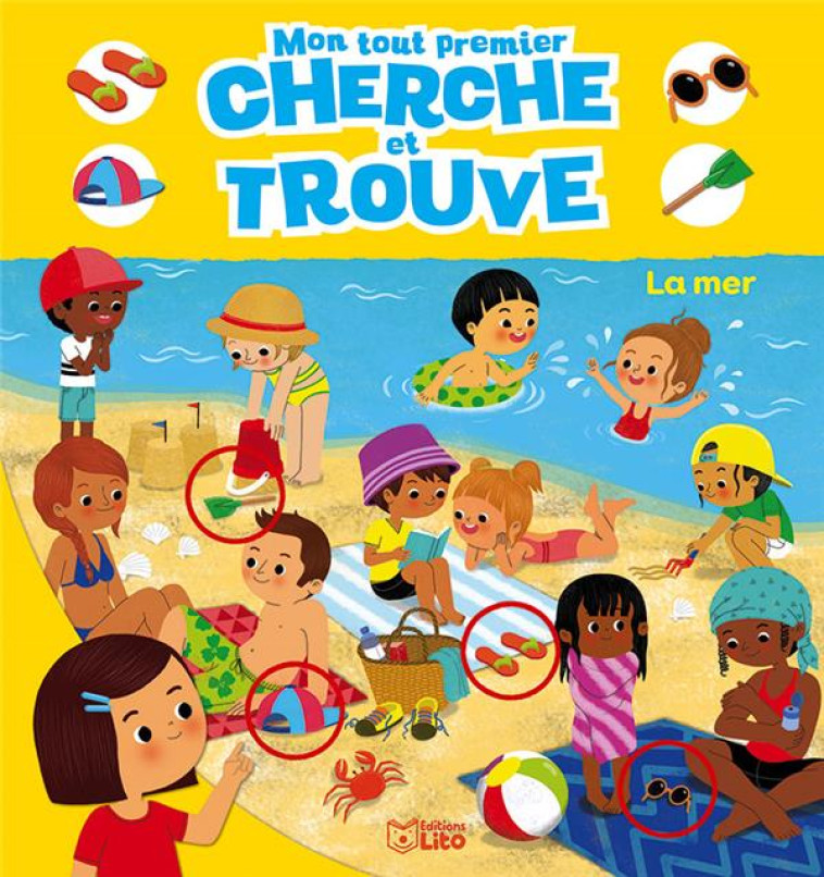 CHERCHE ET TROUVE - A LA MER - CITRON COLINE - LITO