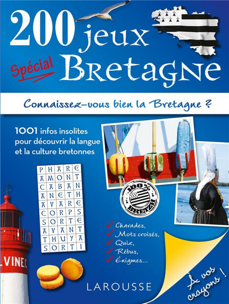 200 JEUX SPECIAL BRETAGNE - LECREUX MICHELE - LAROUSSE
