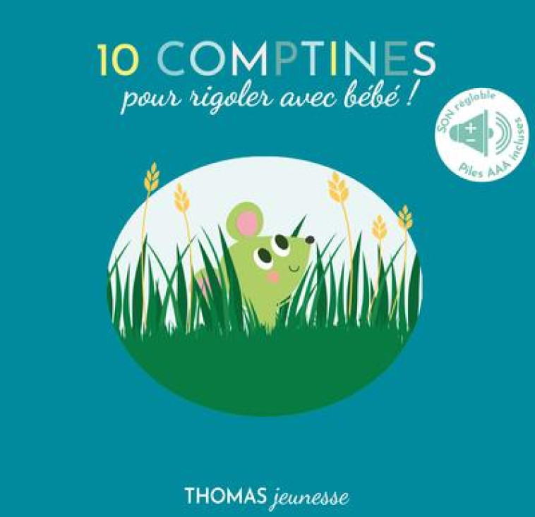 10 COMPTINES POUR RIGOLER ET S'AMUSER ! ANIMAUX SAUVAGES LIVRE SONORE - DELOSTE/WALSHAW - THOMAS JEUNESSE