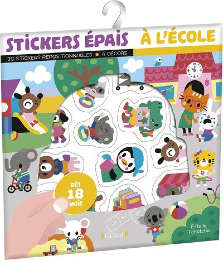 STICKERS EPAIS - A L'ECOLE - TCHATCHA ESTELLE - NC