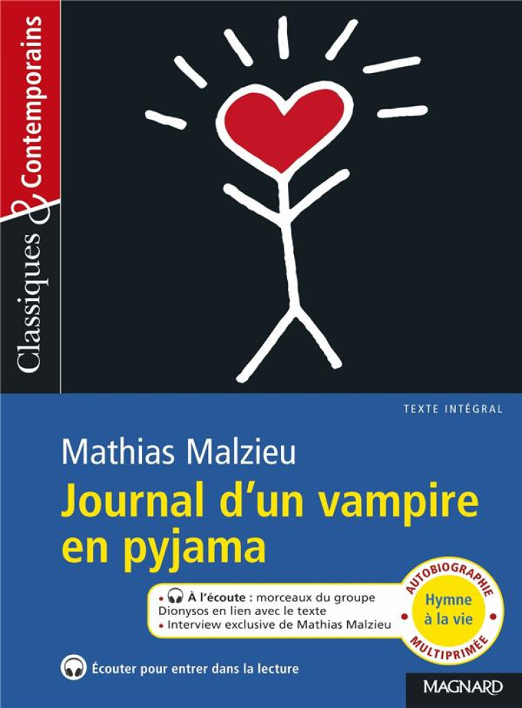 JOURNAL D'UN VAMPIRE EN PYJAMA - CLASSIQUES ET CONTEMPORAINS - MALZIEU/ZOLYNSKI - MAGNARD