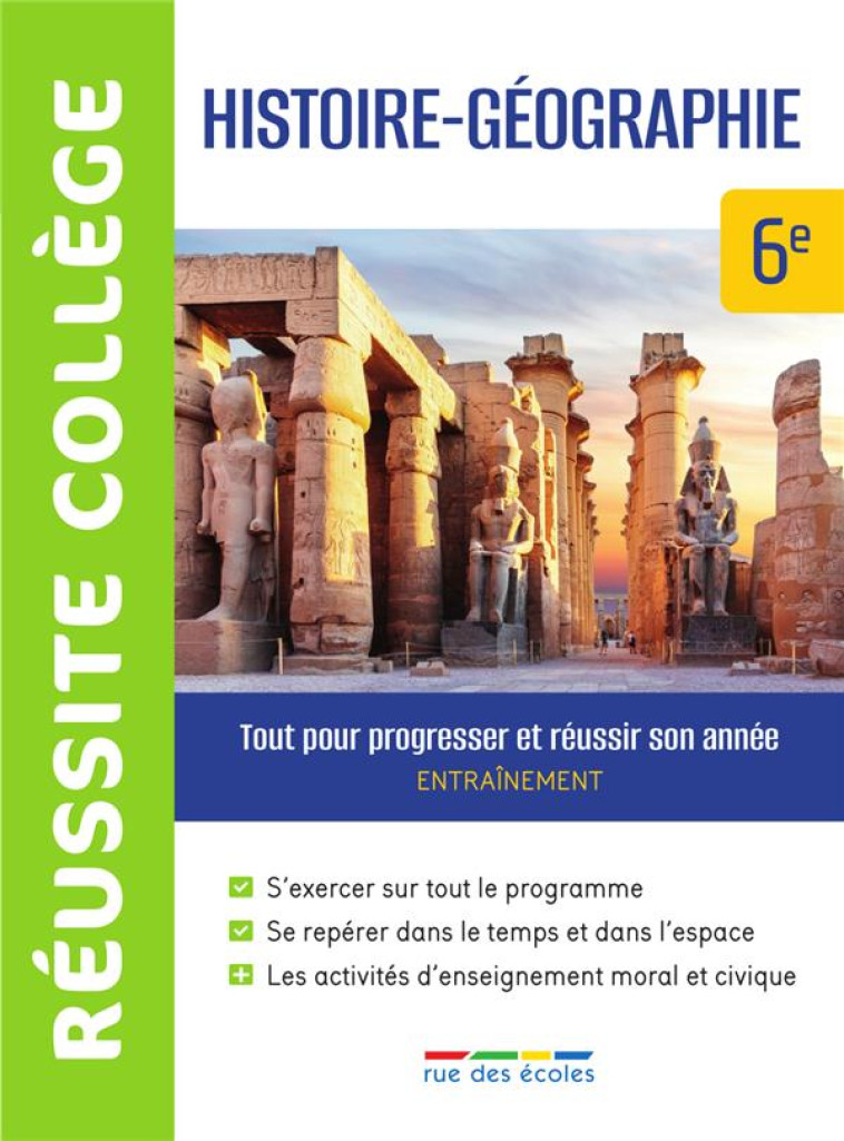 REUSSITE COLLEGE HISTOIRE-GEOGRAPHIE 6E - COLLECTIF - ANNALES-RDECOLE