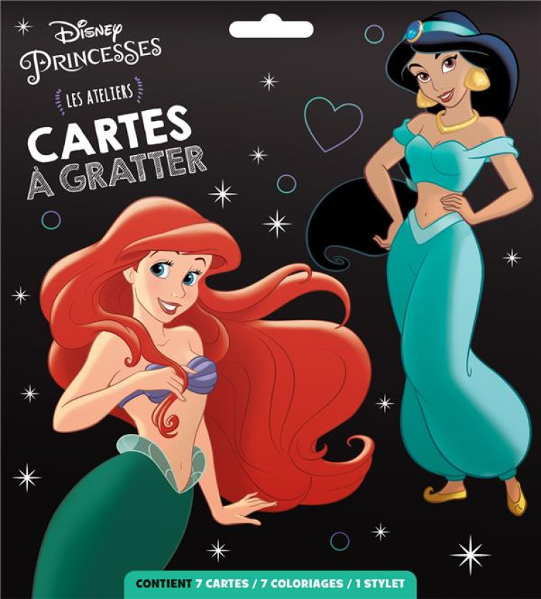 DISNEY PRINCESSES - POCHETTE CARTES A GRATTER - XXX - HACHETTE