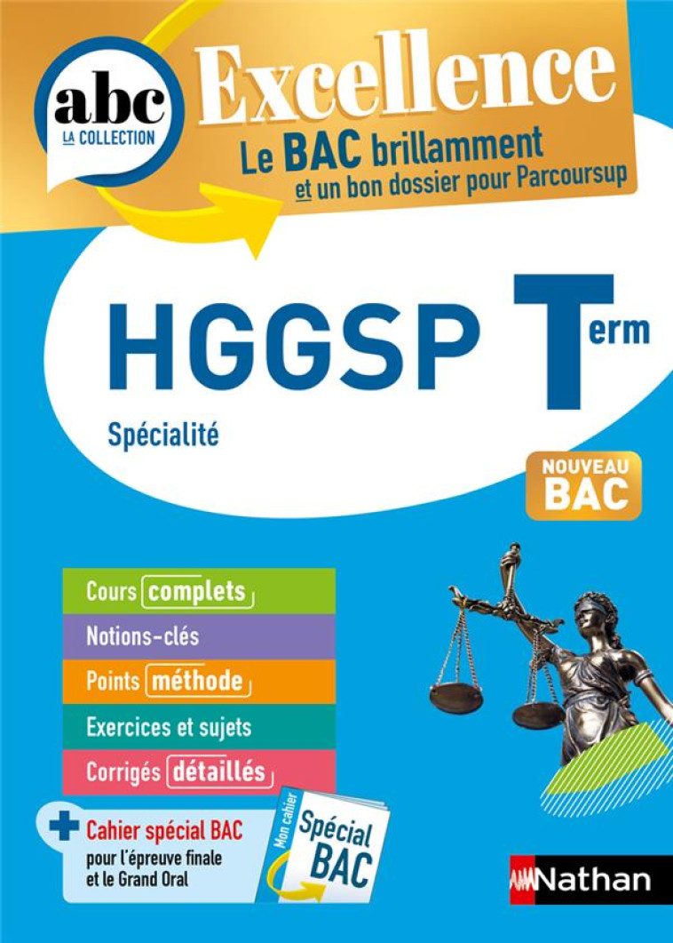 ABC BAC EXCELLENCE HISTOIRE GEOGRAPHIE GEOPOLITIQUE, SCIENCES POLITIQUES, TERMINALE - PROTAIS/RAJOT/MARZIN - CLE INTERNAT