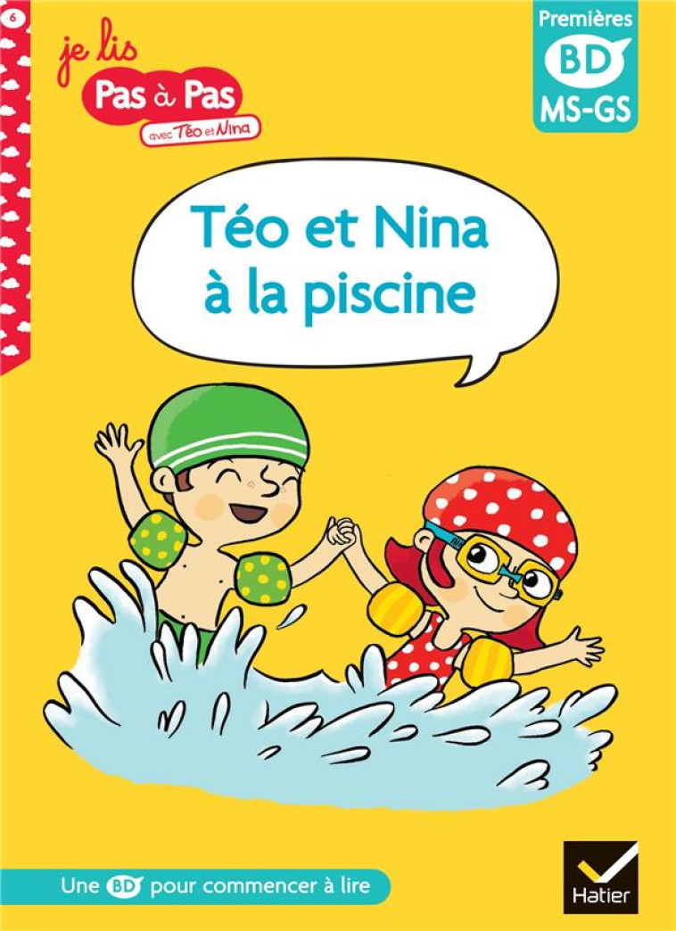 TEO ET NINA A LA PISCINE - BD TEO ET NINA, MS-GS - CHAVIGNY/BARET - HATIER SCOLAIRE